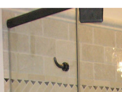 frameless units may include towel bars and hooks